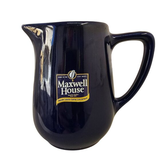 Maxwell House Other - ITI Maxwell House Vintage Cobalt Blue Ceramic Creamer 4.5"H Collectable